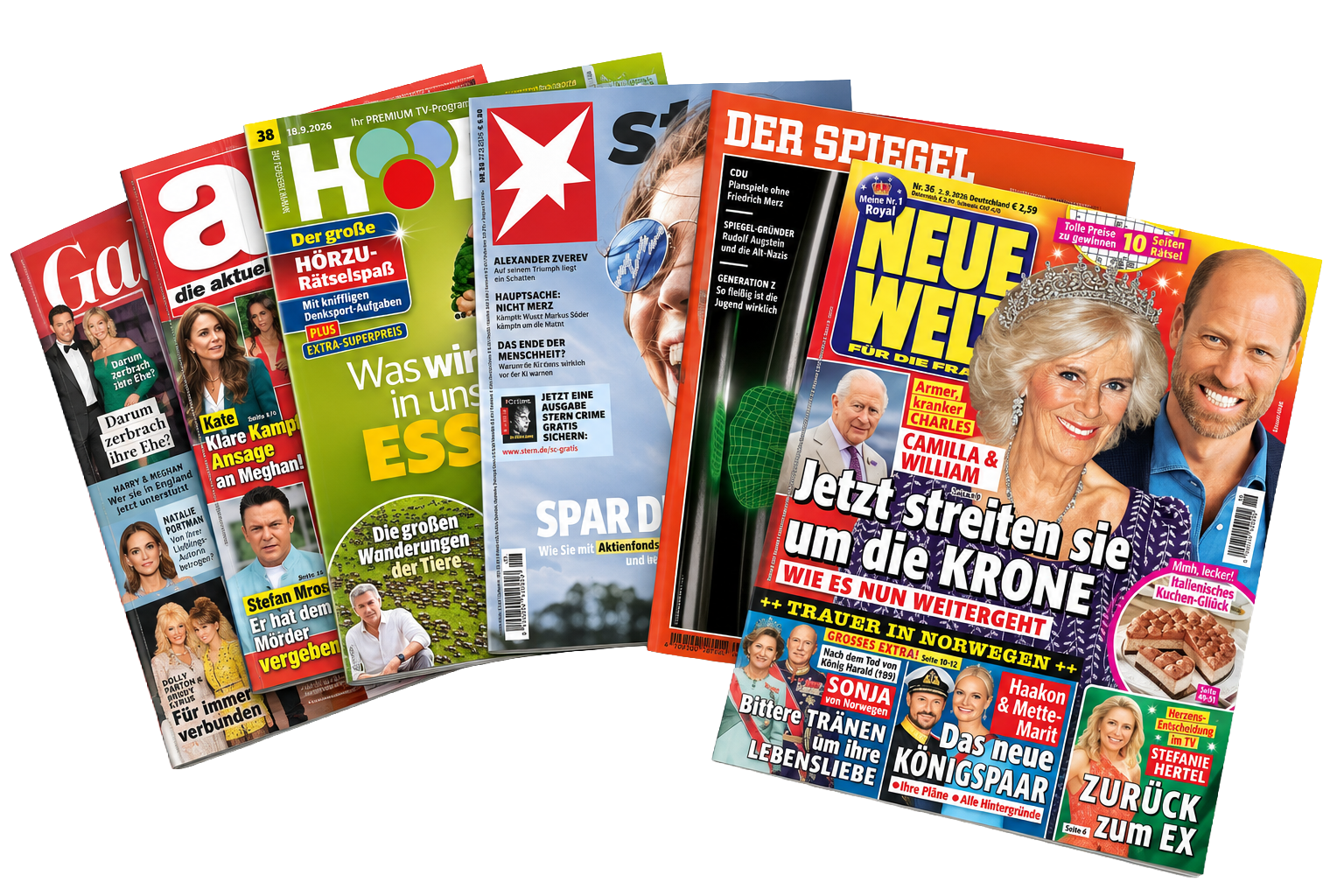 Auswahl an Zeitschriften der Lëtzebuerger Liesmapp
